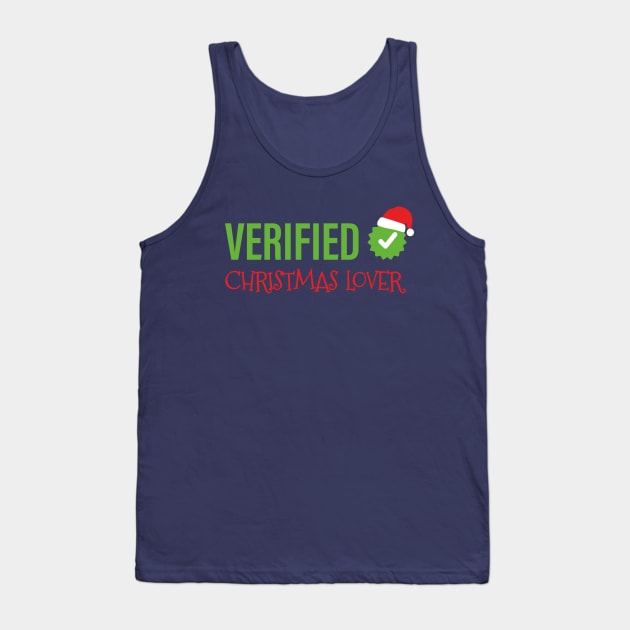 Funny Verified Xmas Lover | Christmas Party Tank Top by Fluffy-Vectors